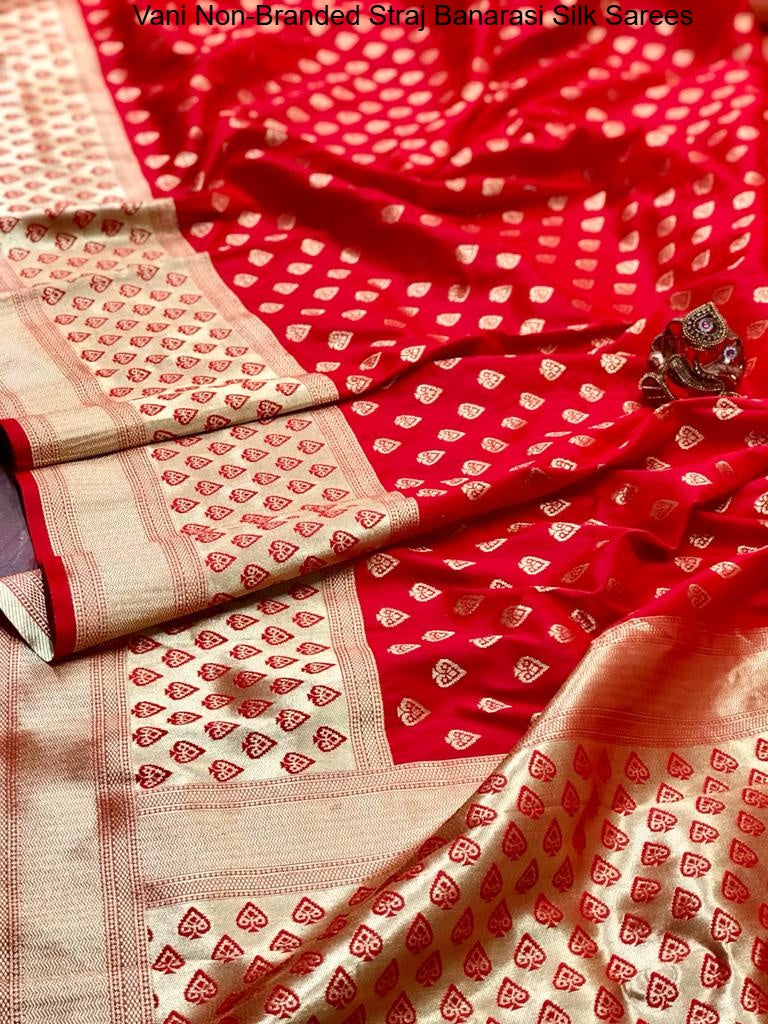 Vani Non-Branded Straj Banarasi Silk Sarees