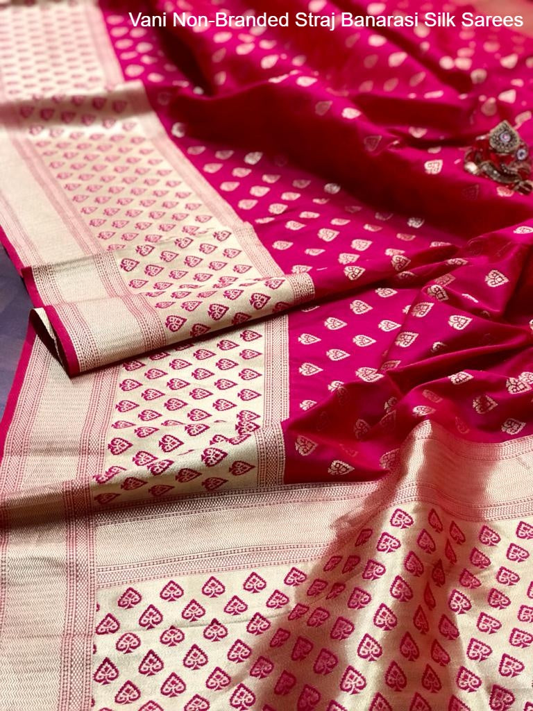 Vani Non-Branded Straj Banarasi Silk Sarees
