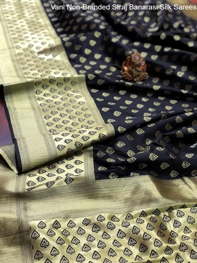 Vani Non-Branded Straj Banarasi Silk Sarees