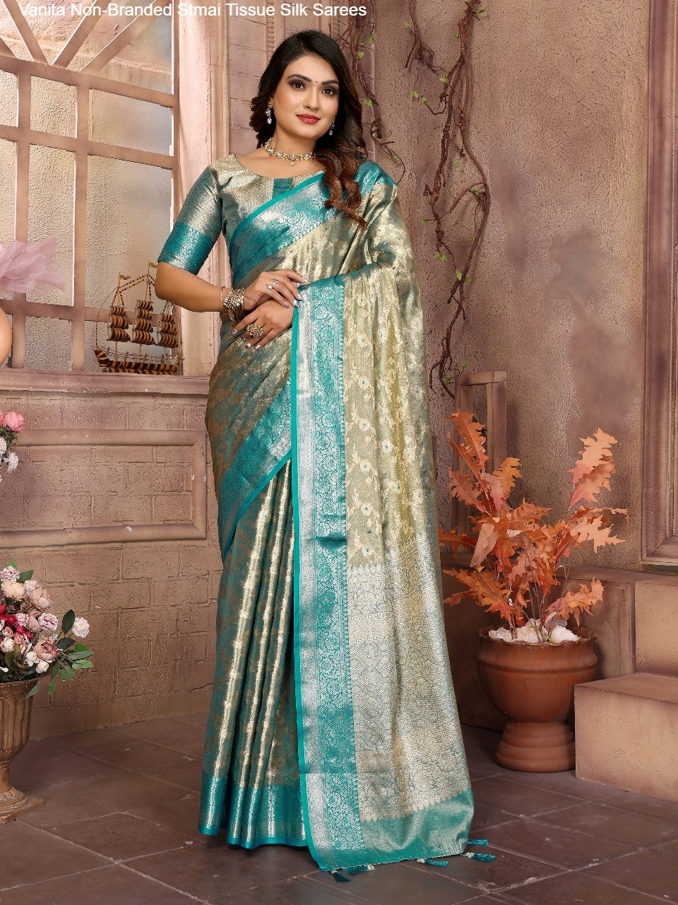 Vanita Non-Branded Stmai Tissue Silk Sarees