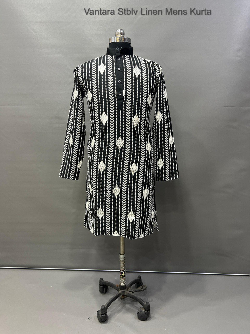 Vantara Stblv Linen Mens Kurta