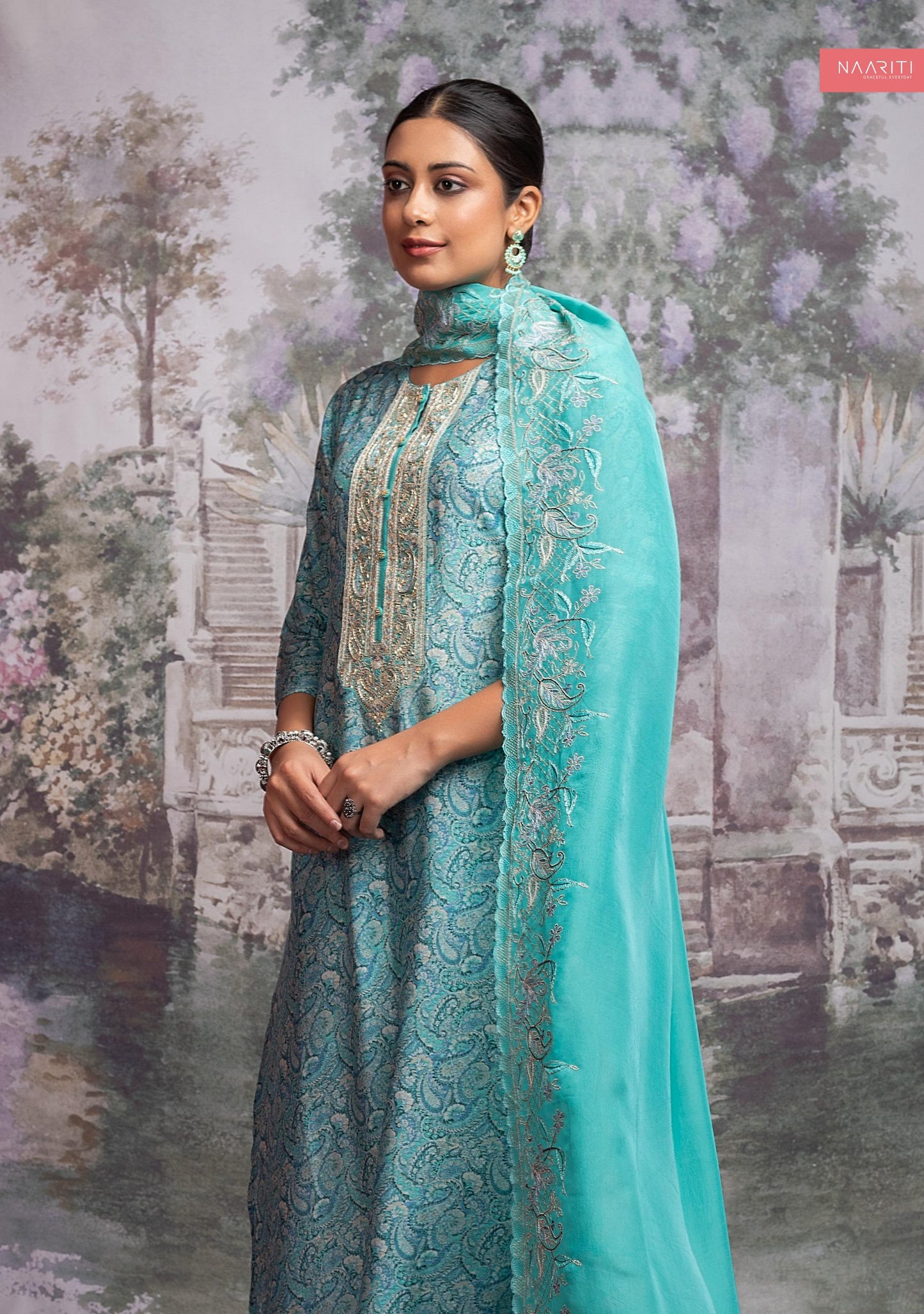 Varaz 2078 Naariti Neck Work Unstitched Suits