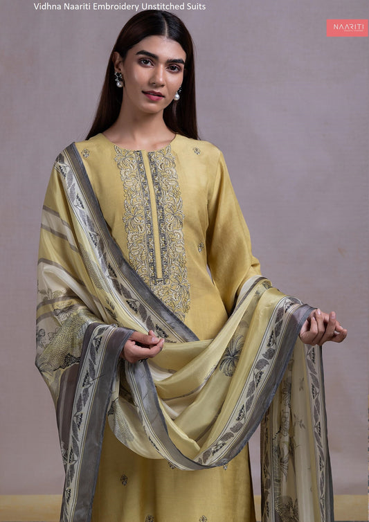 Vidhna Naariti Embroidery Unstitched Suits