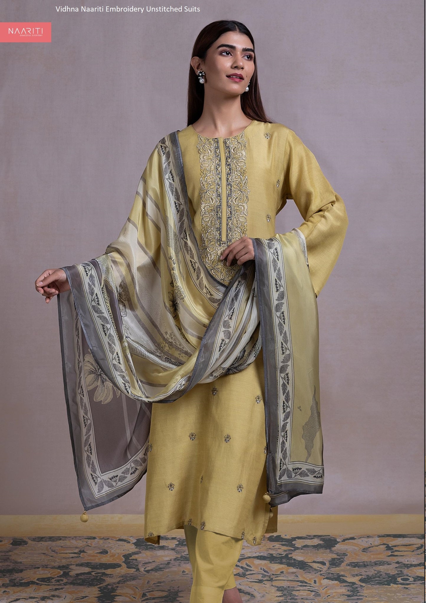 Vidhna Naariti Embroidery Unstitched Suits