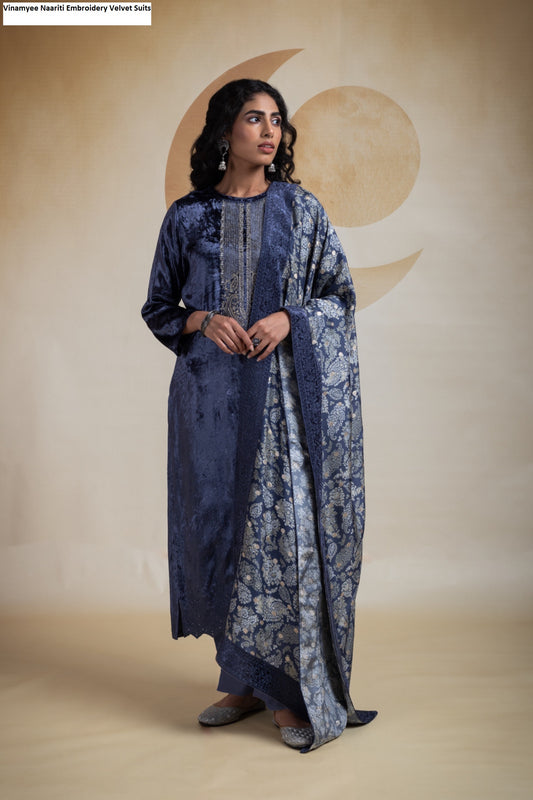 Vinamyee Naariti Embroidery Velvet Suits