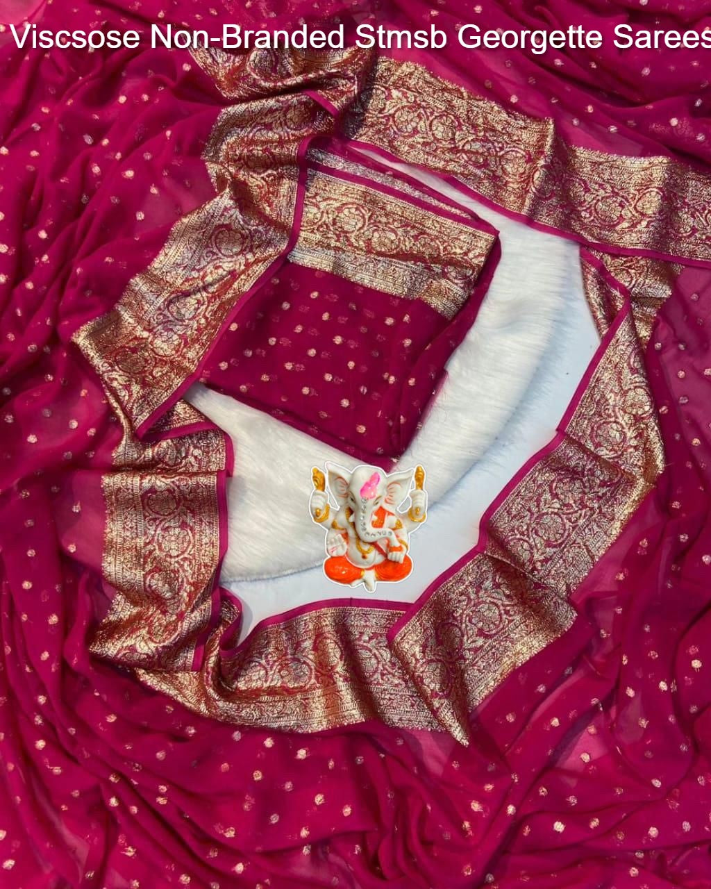 Viscsose Non-Branded Stmsb Georgette Sarees