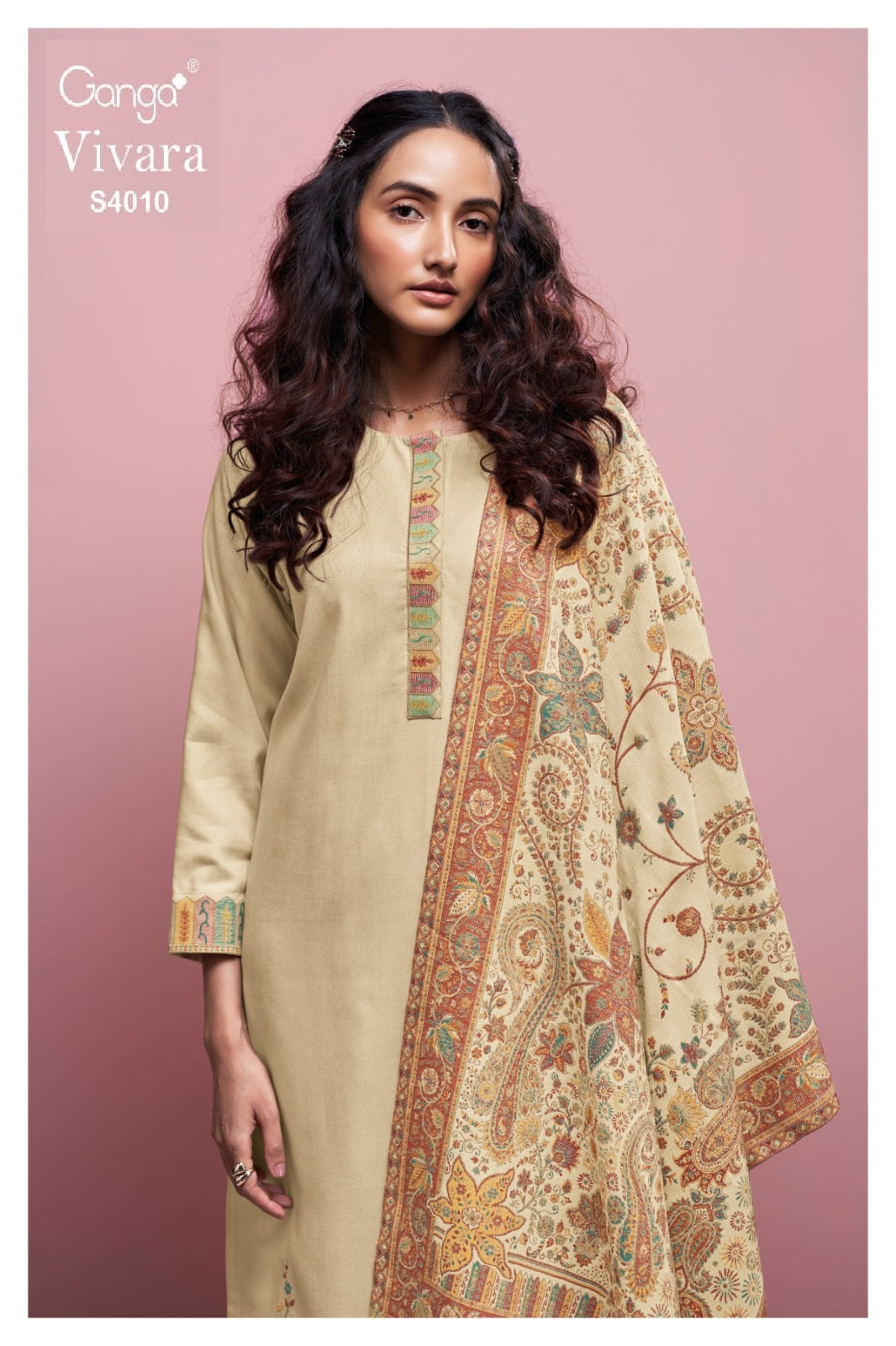Vivara S4010 Ganga Premium Unstitched Suits
