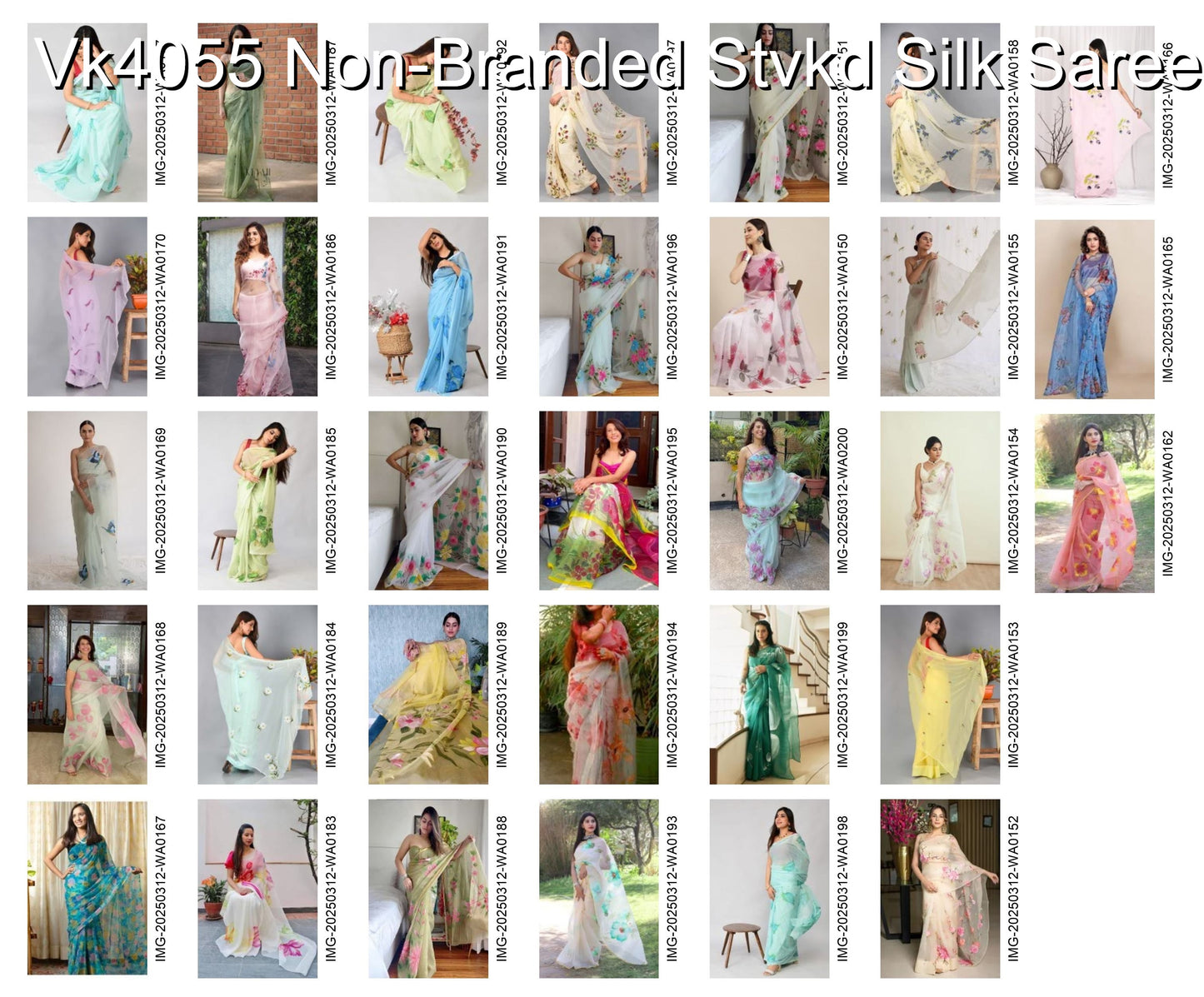 Vk4055 Non-Branded Stvkd Silk Sarees