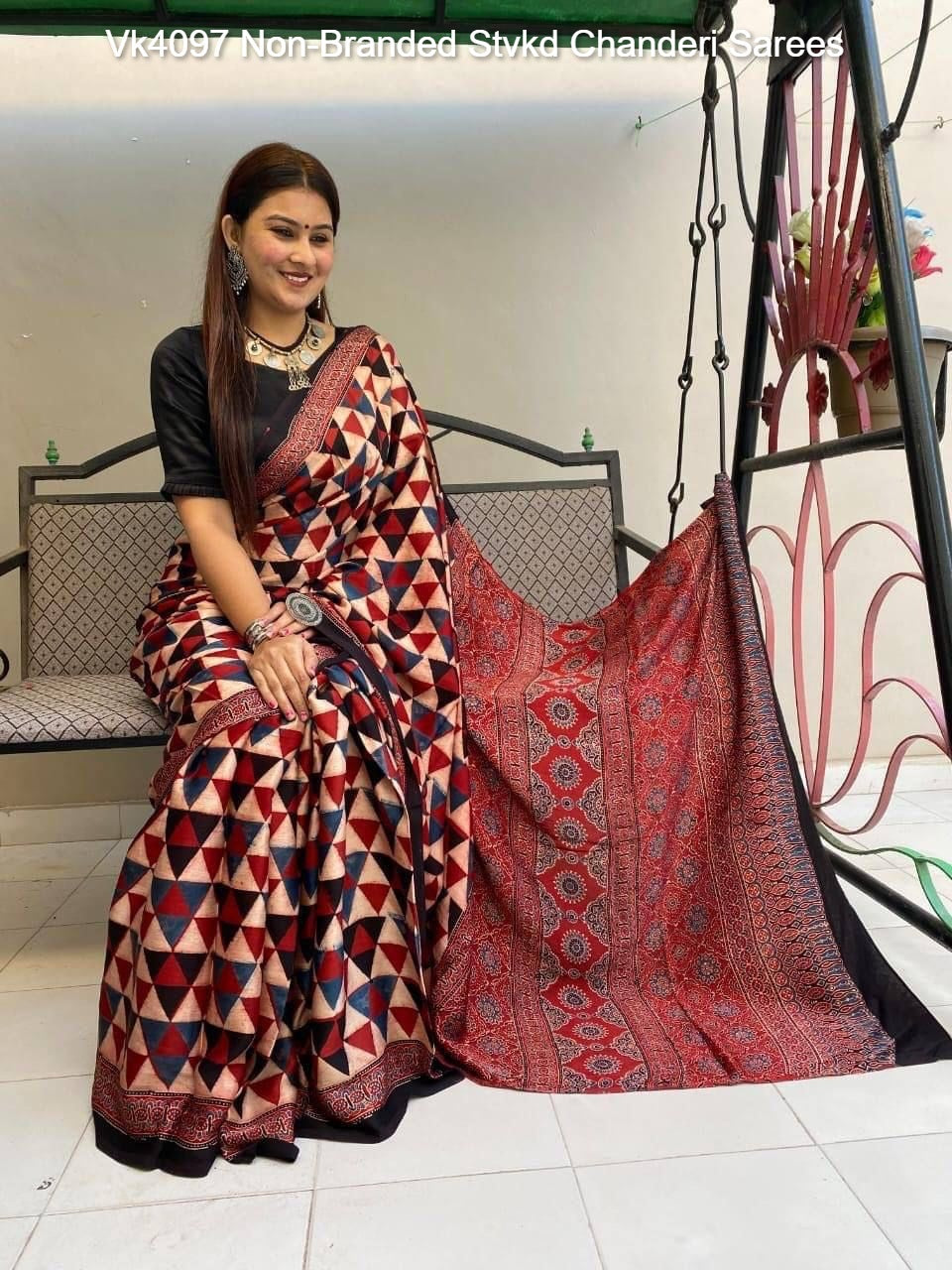 Vk4097 Non-Branded Stvkd Chanderi Sarees