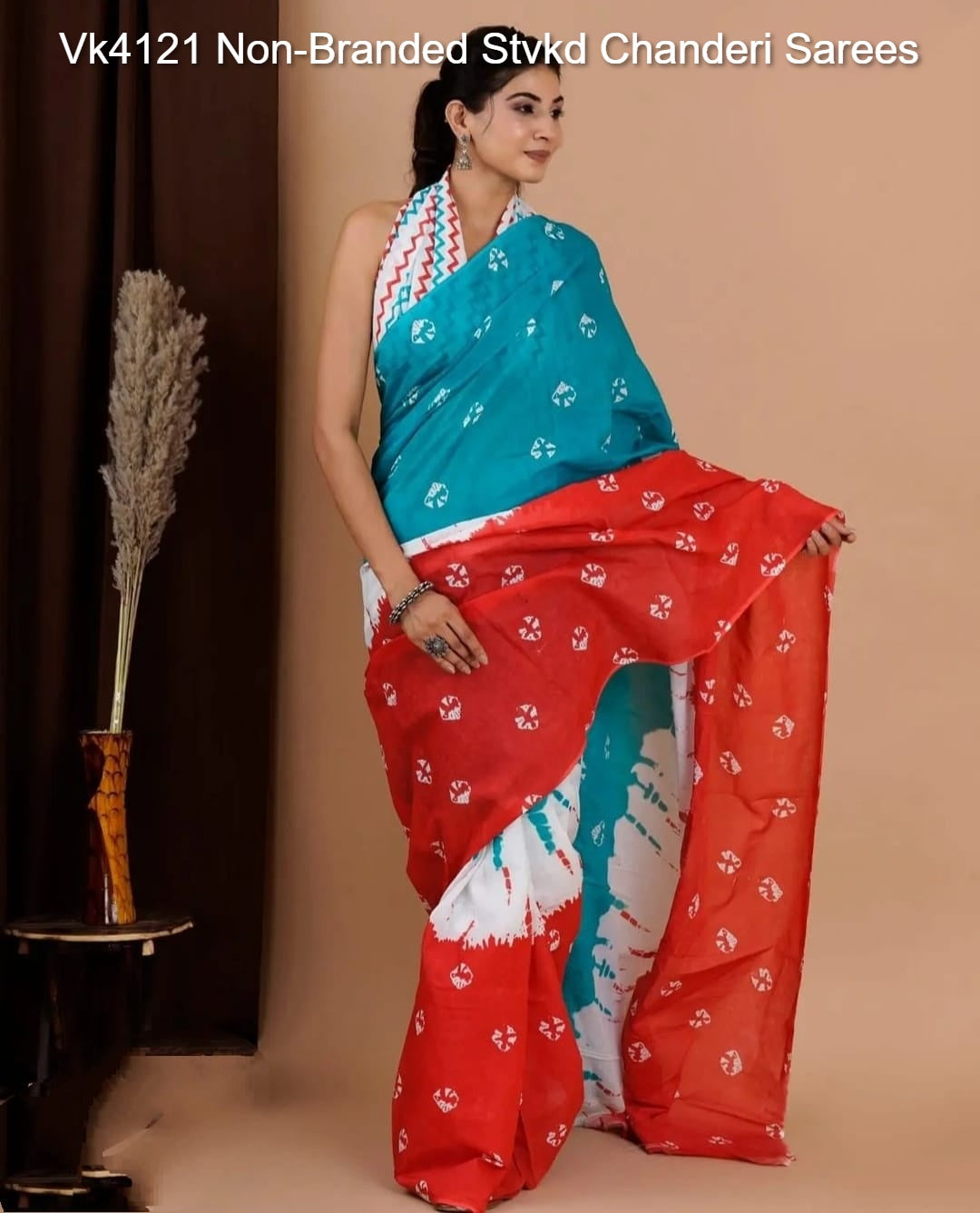 Vk4121 Non-Branded Stvkd Chanderi Sarees