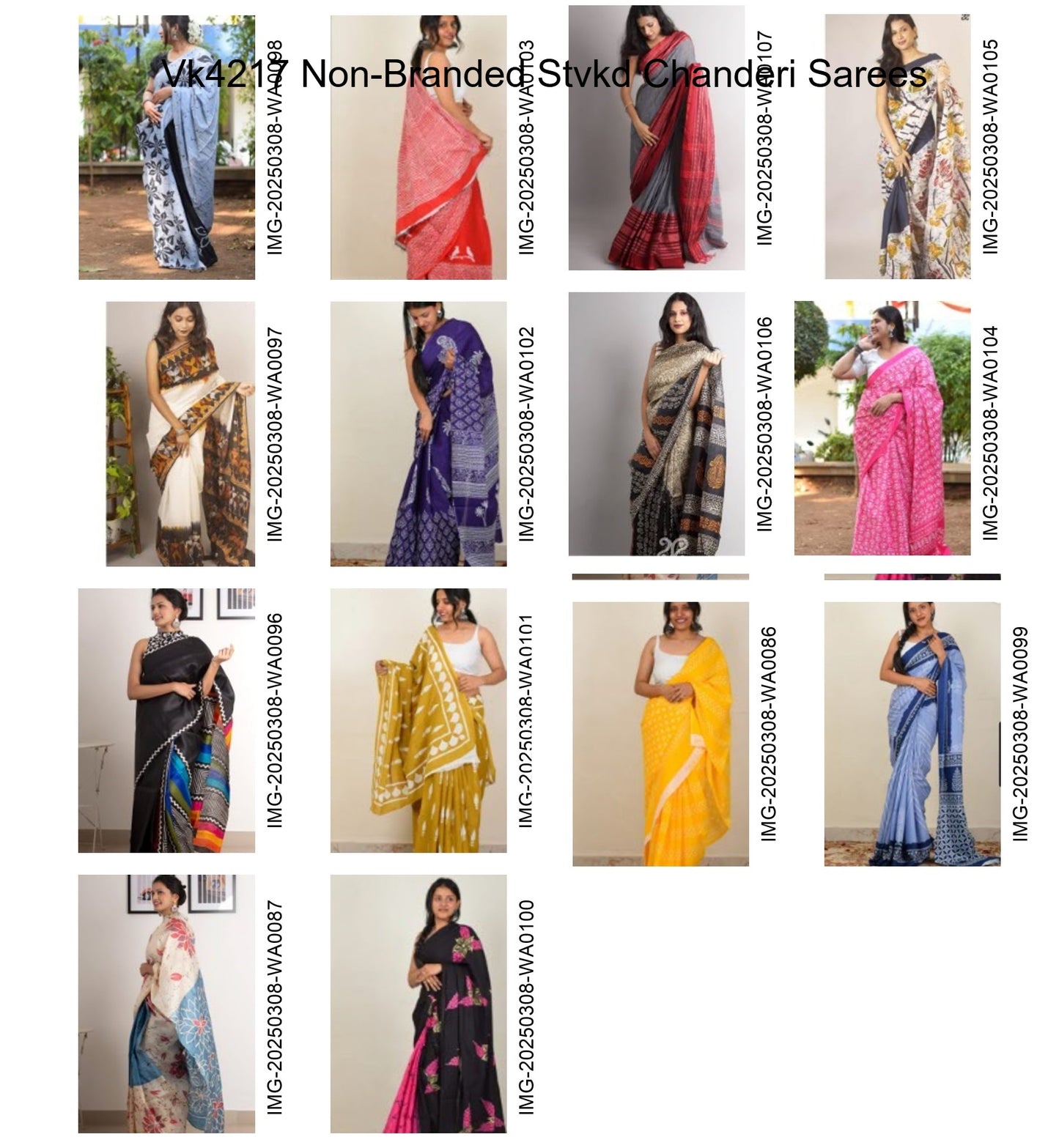 Vk4217 Non-Branded Stvkd Chanderi Sarees