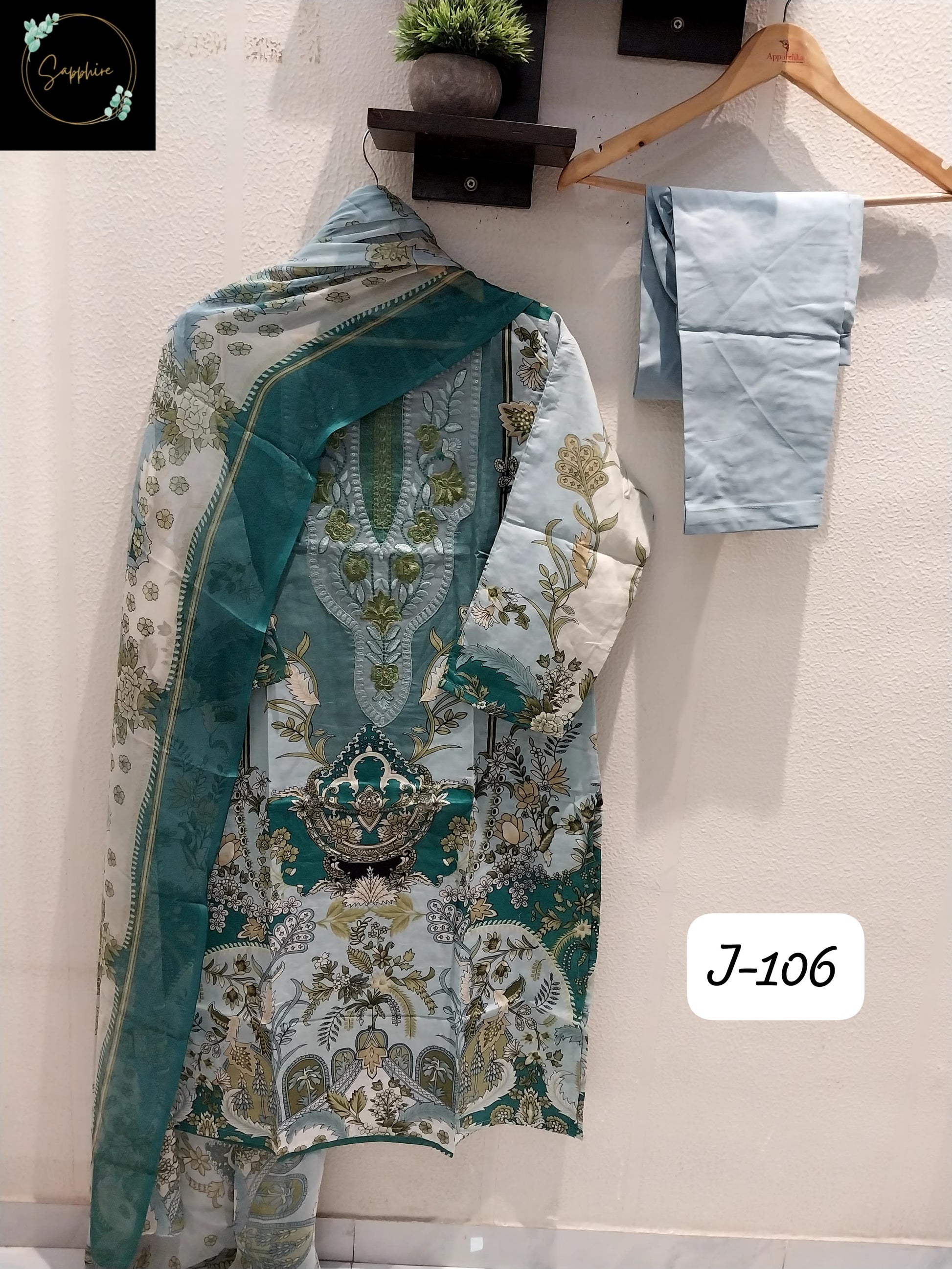 Vol 106 Green Sapphire Cotton Pakistani Readymade Suits