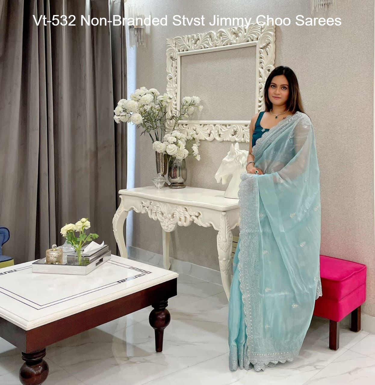 Vt-532 Non-Branded Stvst Jimmy Choo Sarees