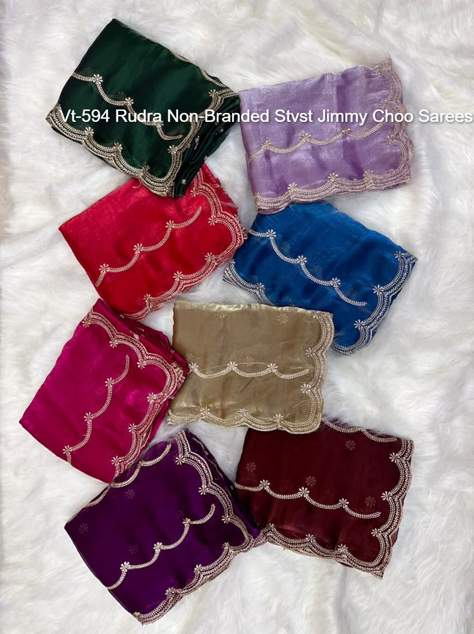 Vt-594 Rudra Non-Branded Stvst Jimmy Choo Sarees