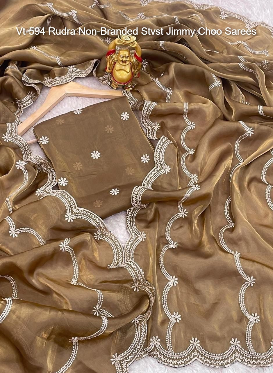 Vt-594 Rudra Non-Branded Stvst Jimmy Choo Sarees