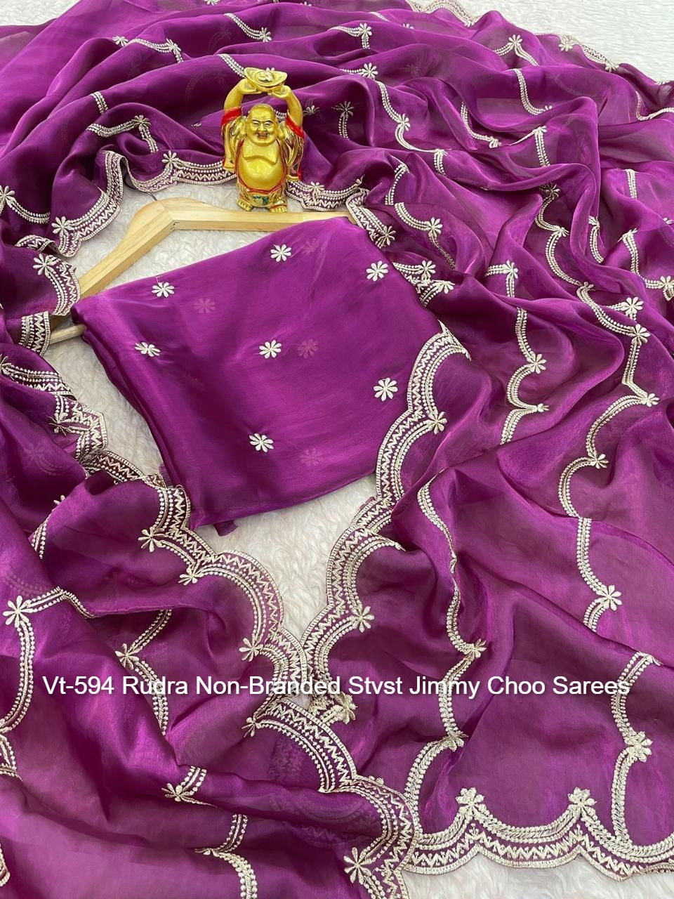 Vt-594 Rudra Non-Branded Stvst Jimmy Choo Sarees