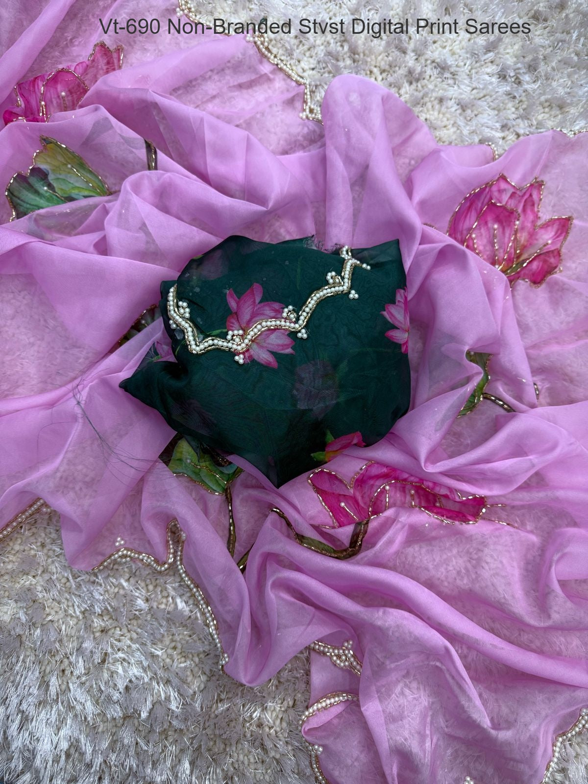 Vt-690 Non-Branded Stvst Digital Print Sarees