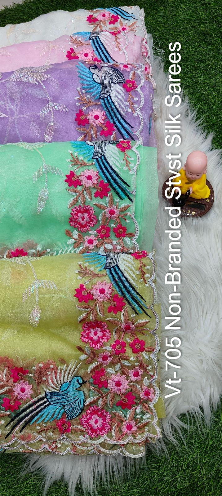 Vt-705 Non-Branded Stvst Silk Sarees