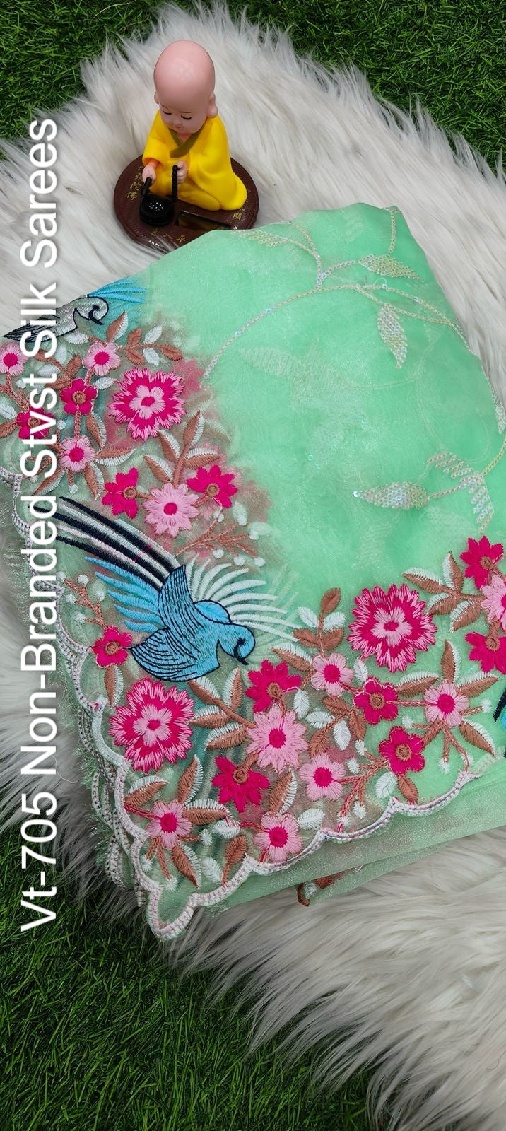 Vt-705 Non-Branded Stvst Silk Sarees