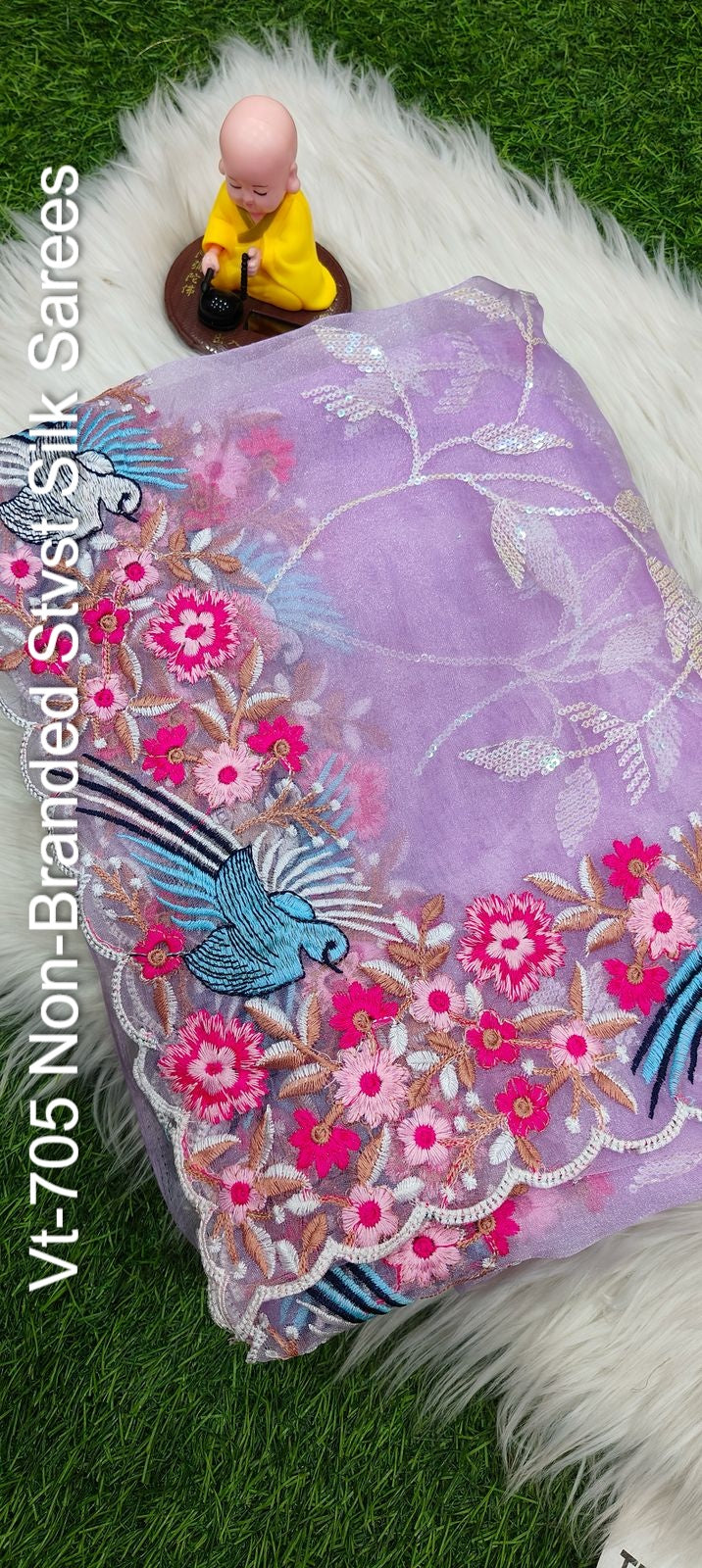 Vt-705 Non-Branded Stvst Silk Sarees