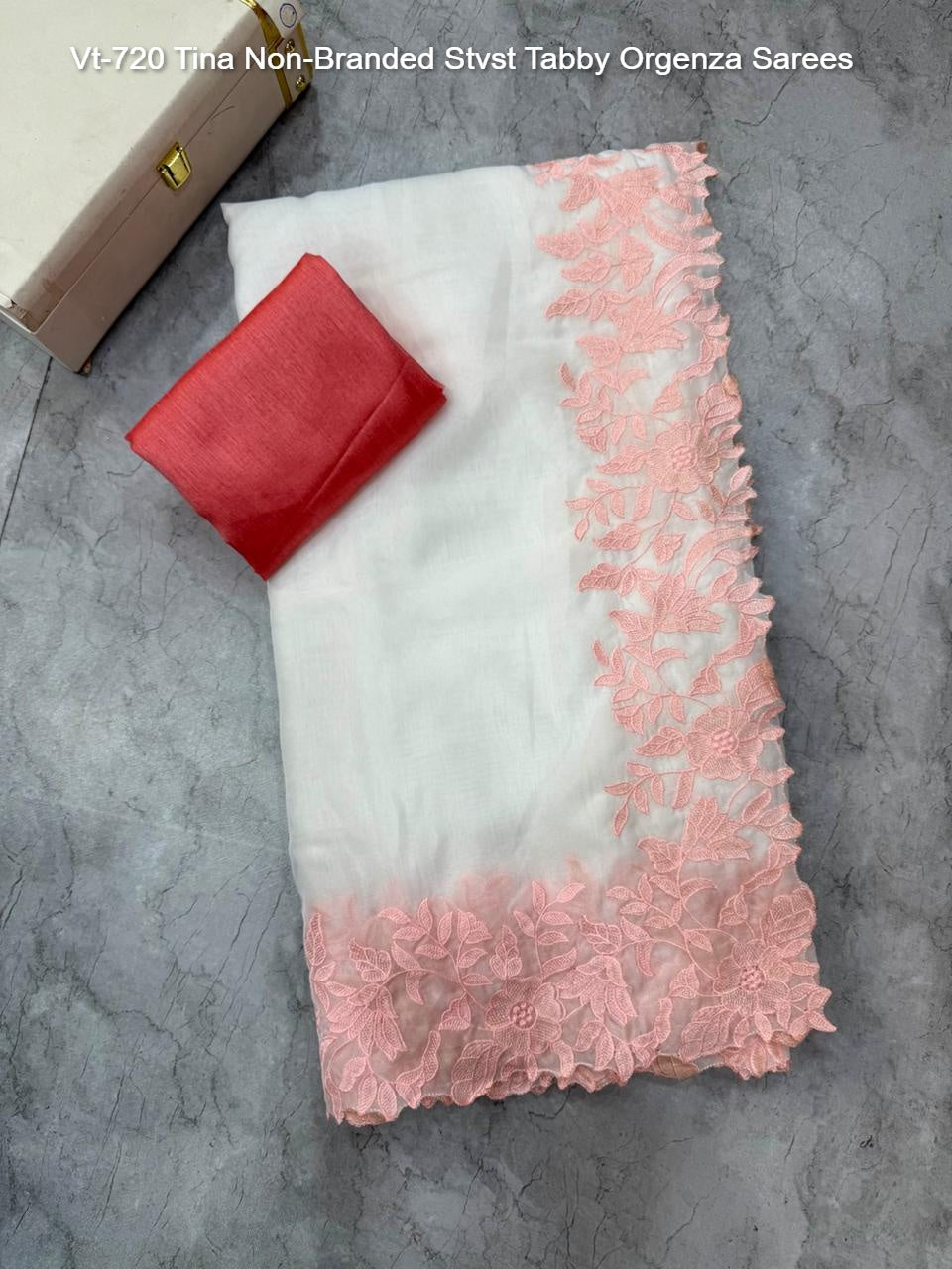 Vt-720 Tina Non-Branded Stvst Tabby Orgenza Sarees
