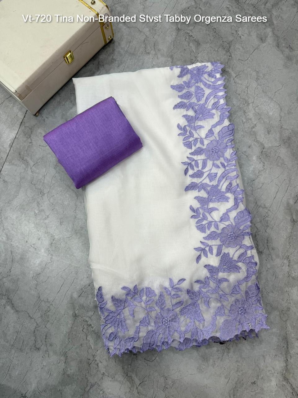 Vt-720 Tina Non-Branded Stvst Tabby Orgenza Sarees