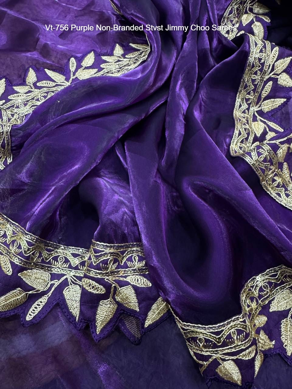 Vt-756 Purple Non-Branded Stvst Jimmy Choo Sarees