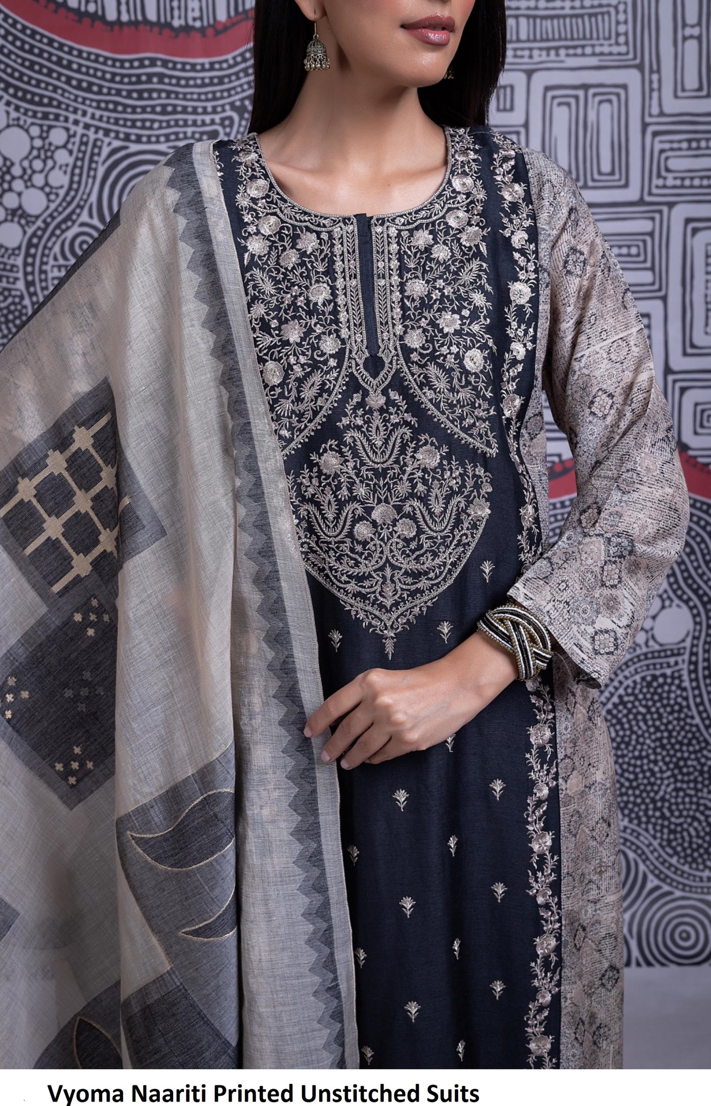 Vyoma Naariti Printed Unstitched Suits
