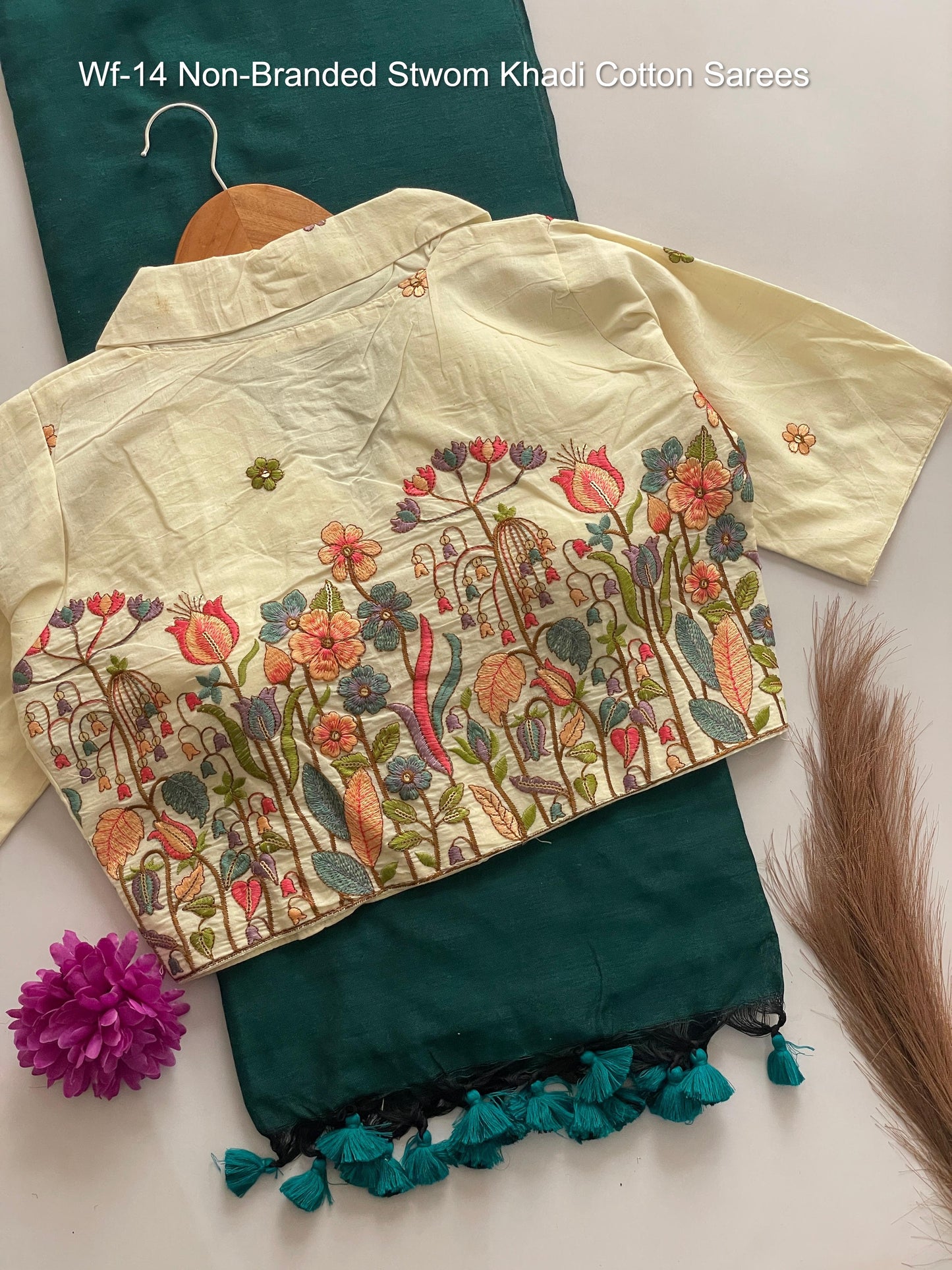 Wf-14 Non-Branded Stwom Khadi Cotton Sarees