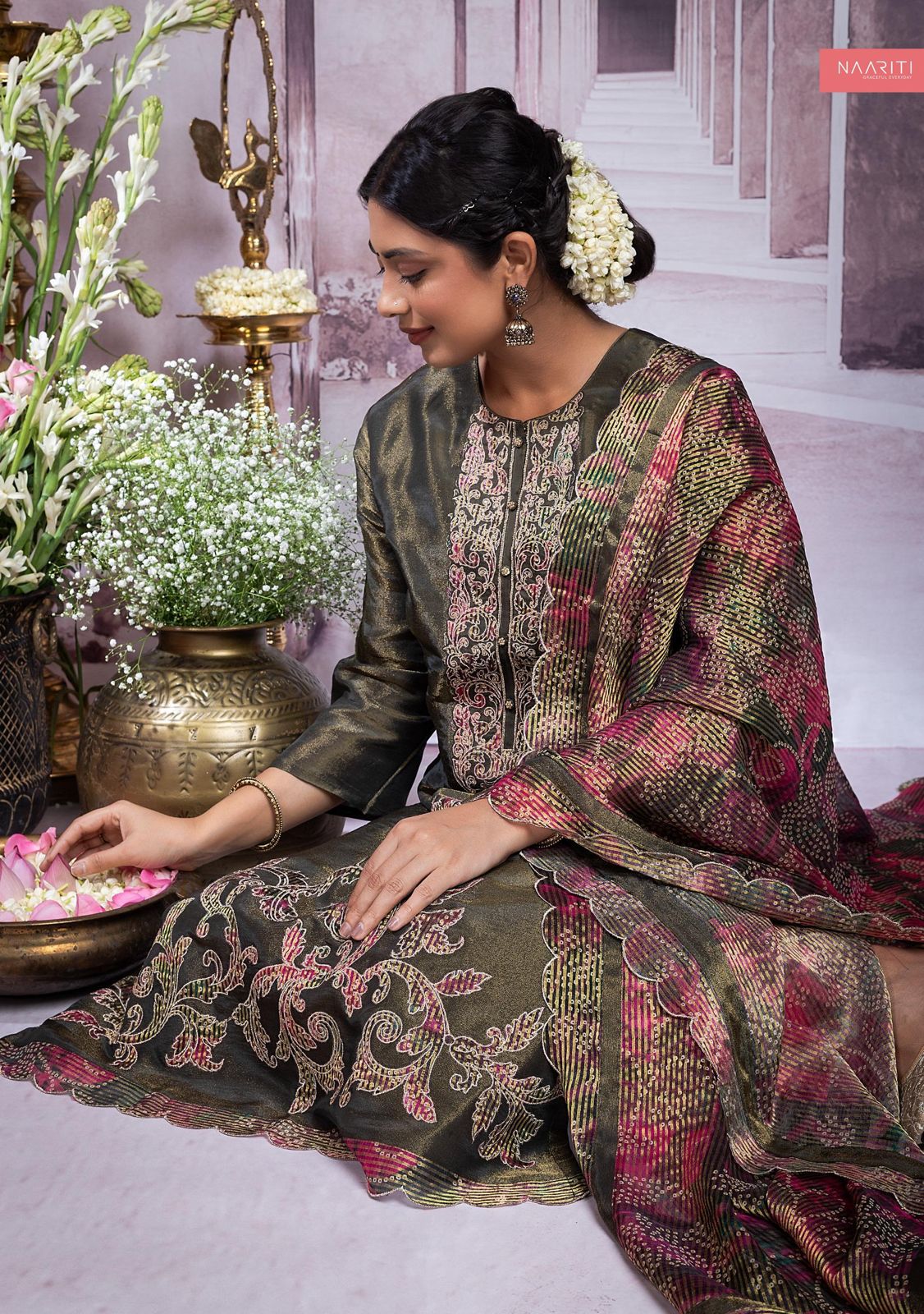 Yasti 2083 Naariti Patchwork Unstitched Suits
