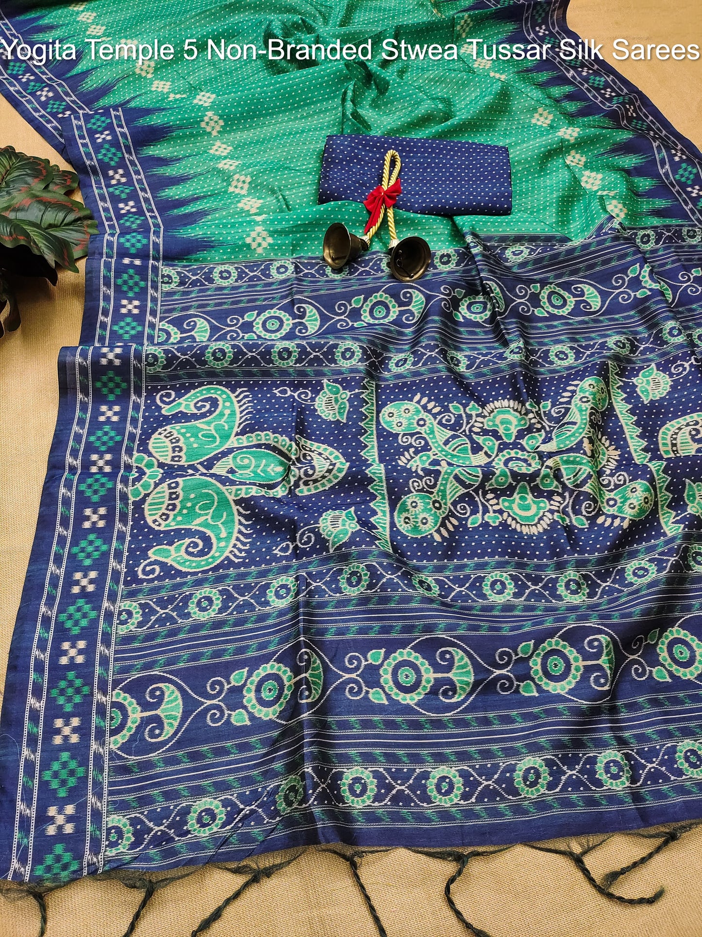 Yogita Temple 5 Non-Branded Stwea Tussar Silk Sarees