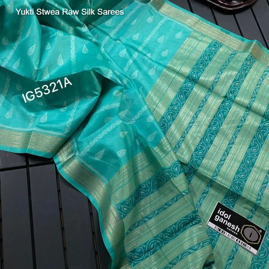 Yukti Stwea Raw Silk Sarees