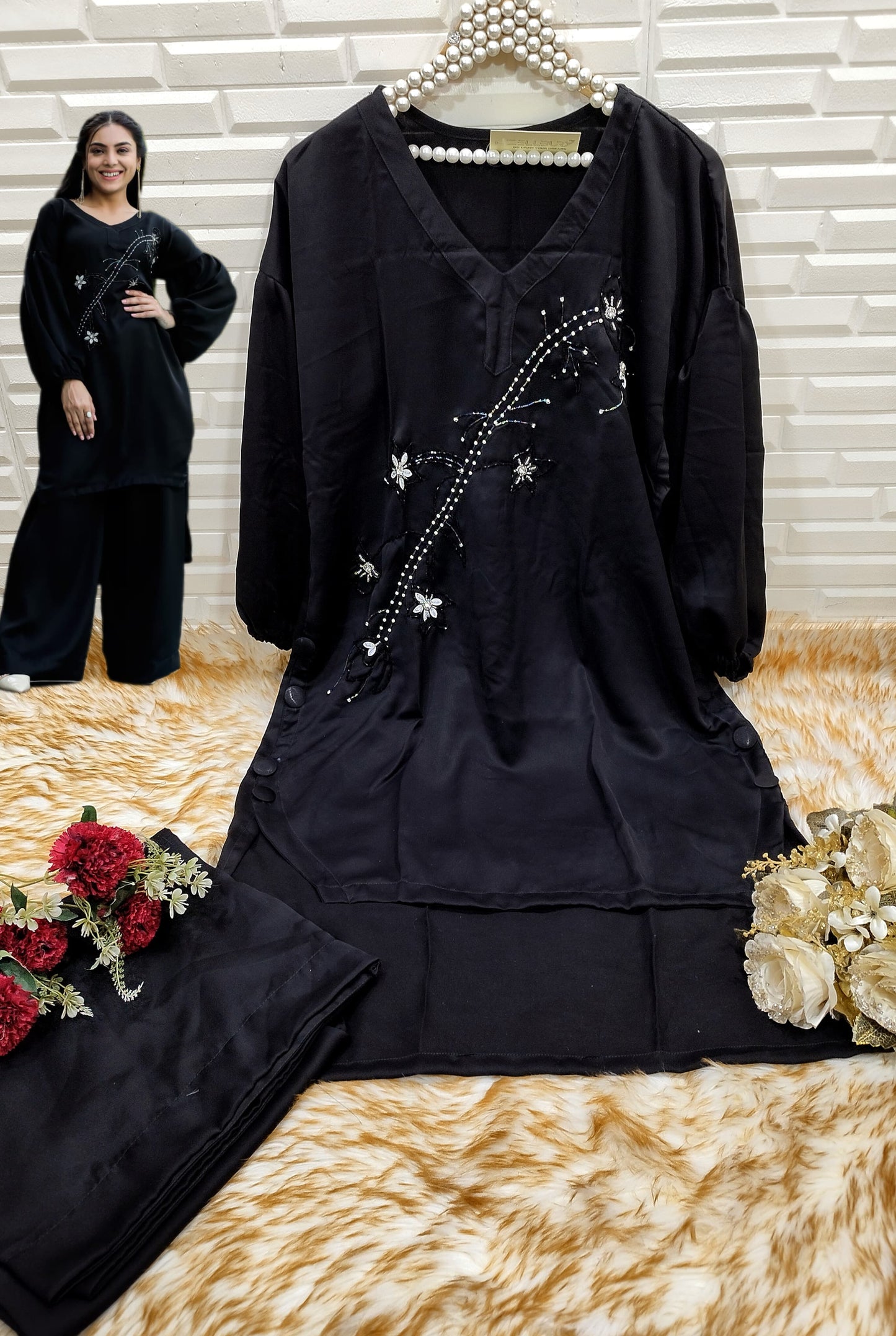 Z-126 Zellbury Handwork Co Ord Set