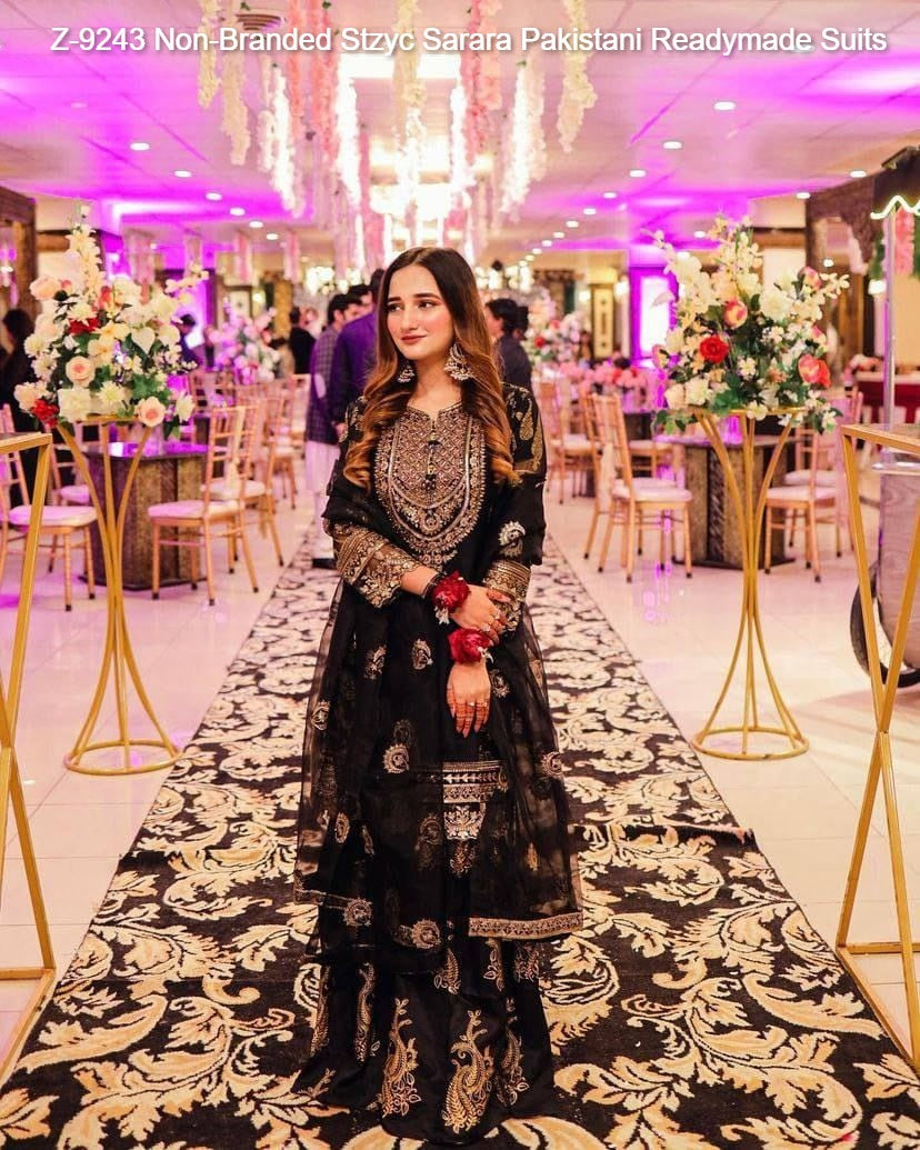 Z-9243 Non-Branded Stzyc Sarara Pakistani Readymade Suits