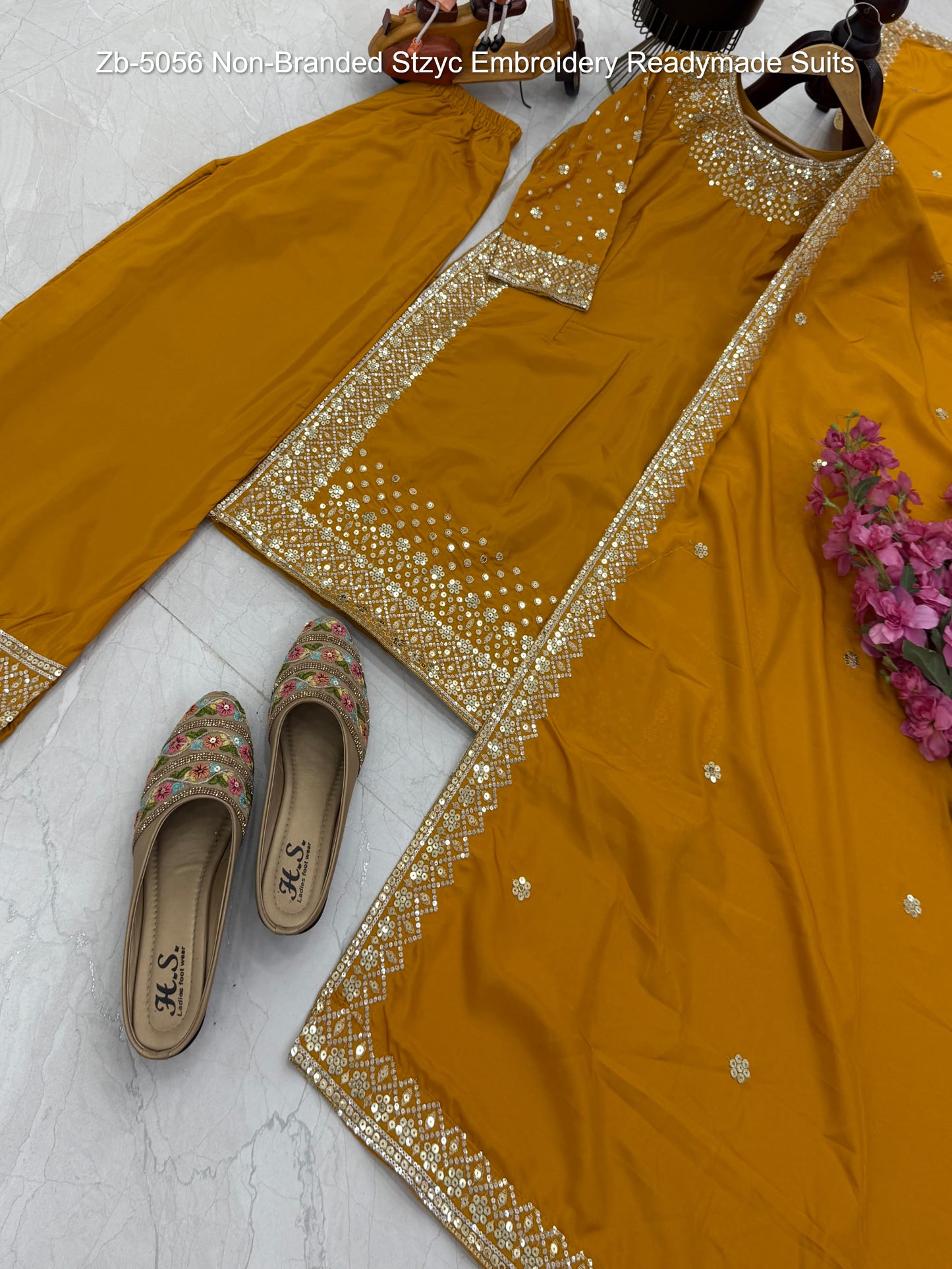 Zb-5056 Non-Branded Stzyc Embroidery Readymade Suits