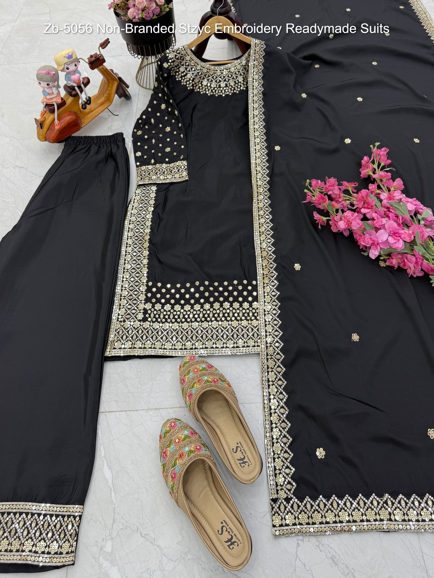 Zb-5056 Non-Branded Stzyc Embroidery Readymade Suits