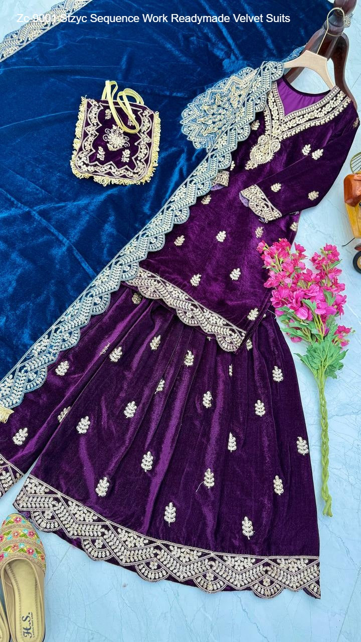 Zc-9001 Stzyc Sequence Work Readymade Velvet Suits