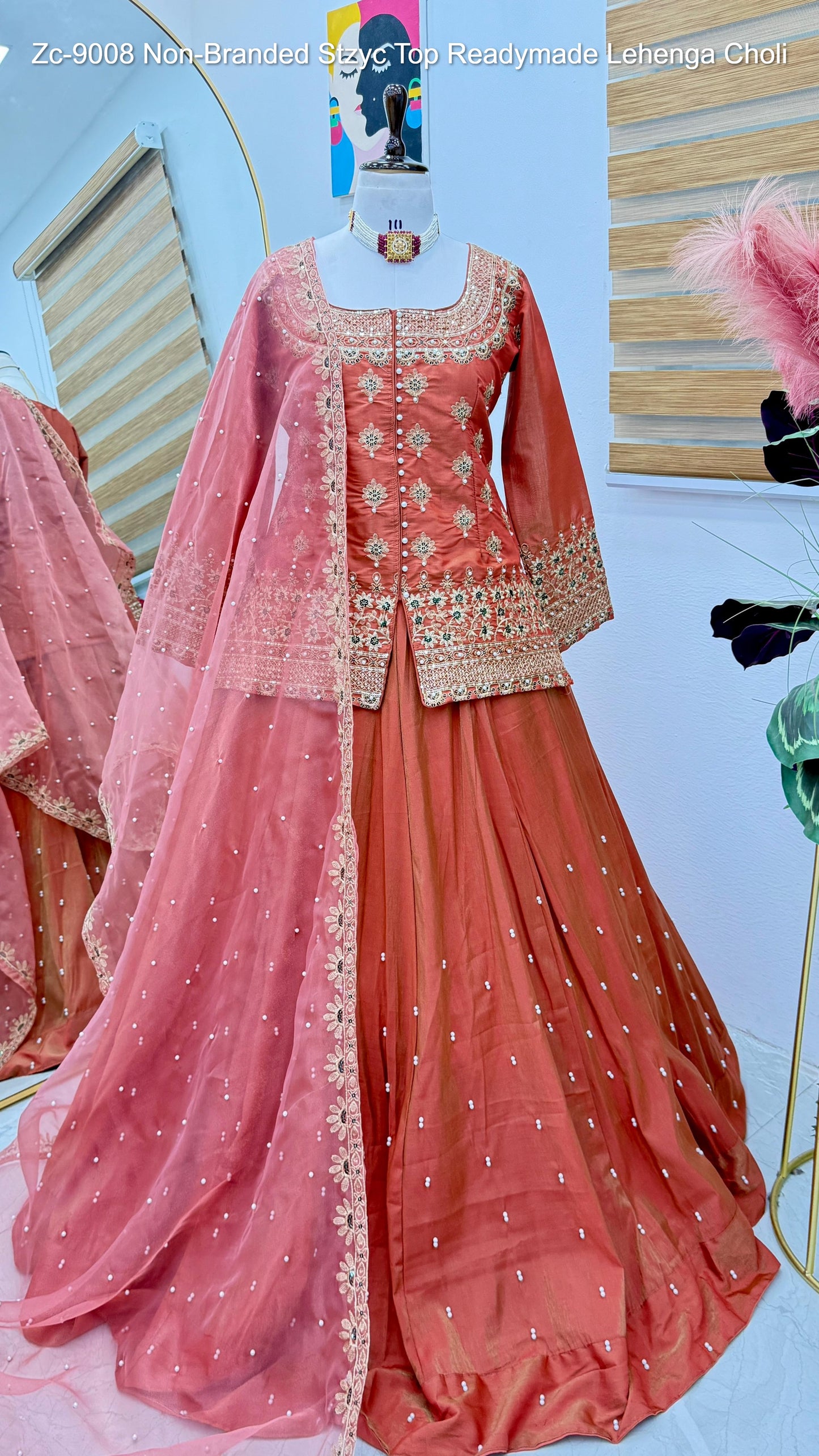Zc-9008 Non-Branded Stzyc Top Readymade Lehenga Choli