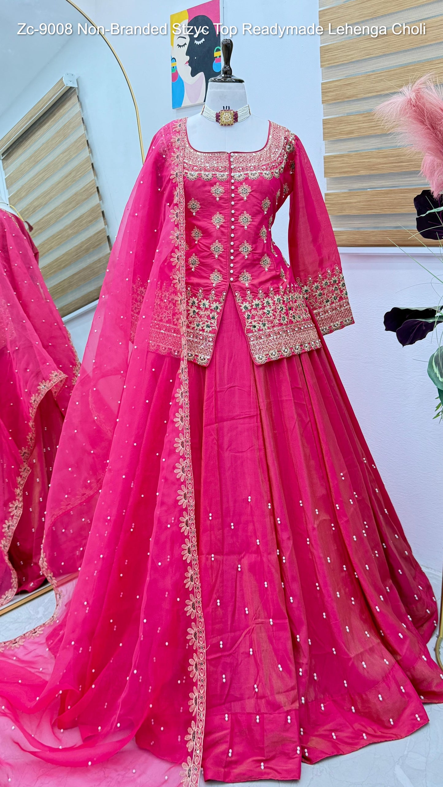 Zc-9008 Non-Branded Stzyc Top Readymade Lehenga Choli