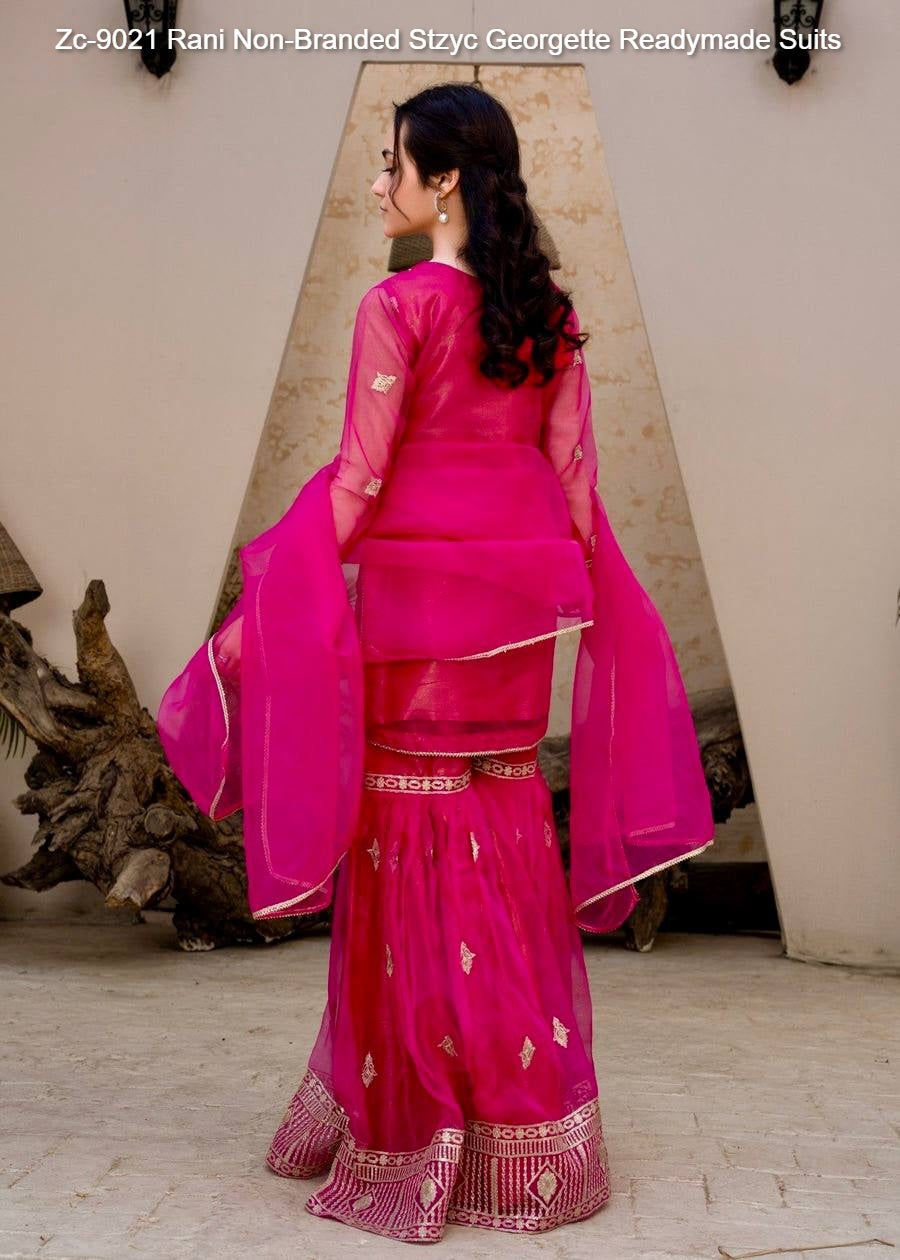Zc-9021 Rani Non-Branded Stzyc Georgette Readymade Suits