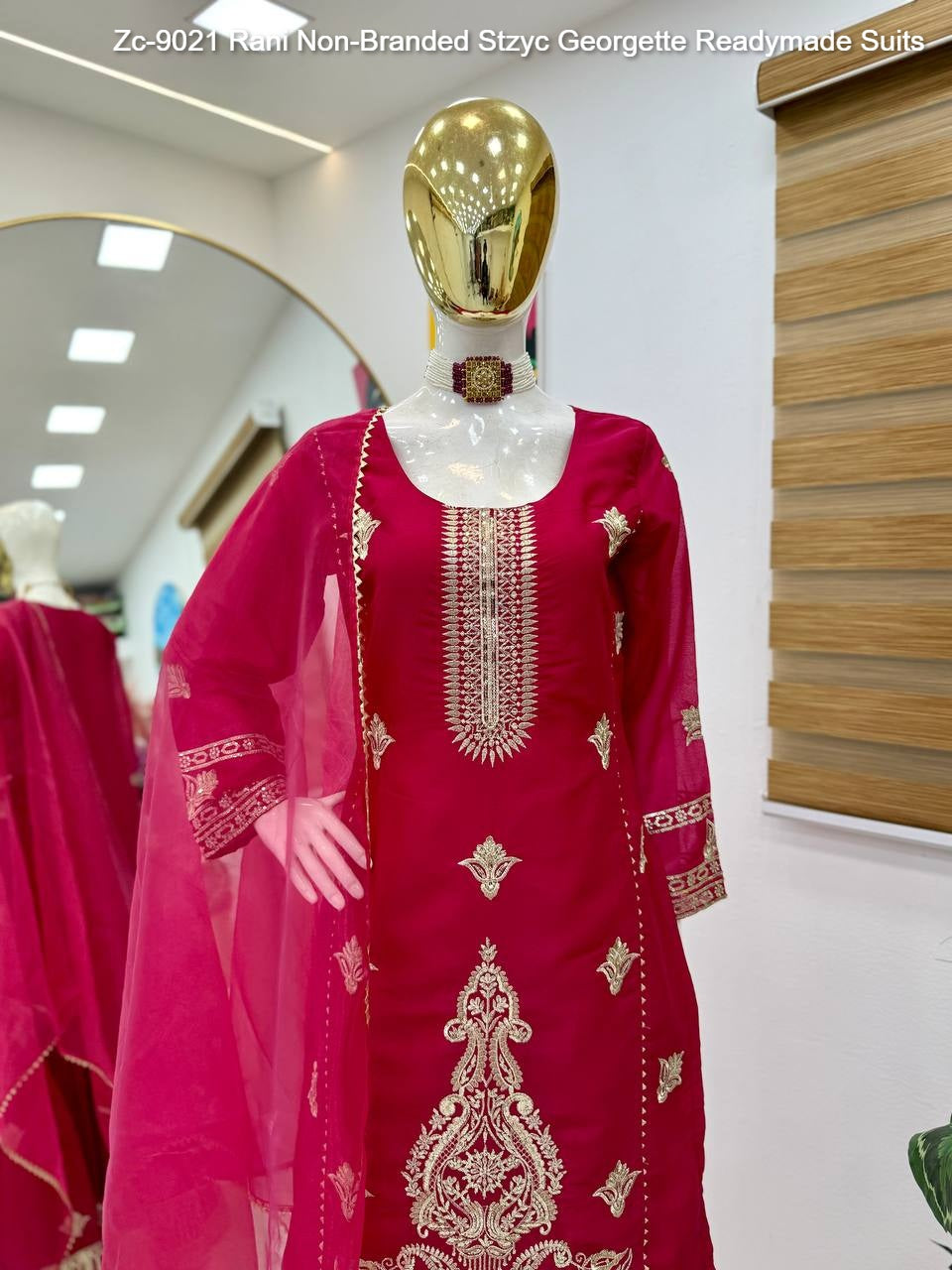 Zc-9021 Rani Non-Branded Stzyc Georgette Readymade Suits