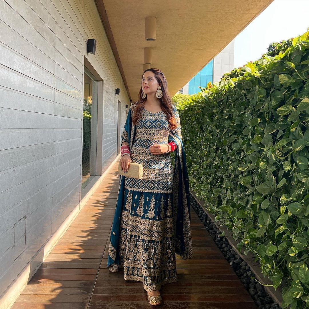Zd-10012 Blue Non-Branded Stzyc Embroidery Pakistani Readymade Suits
