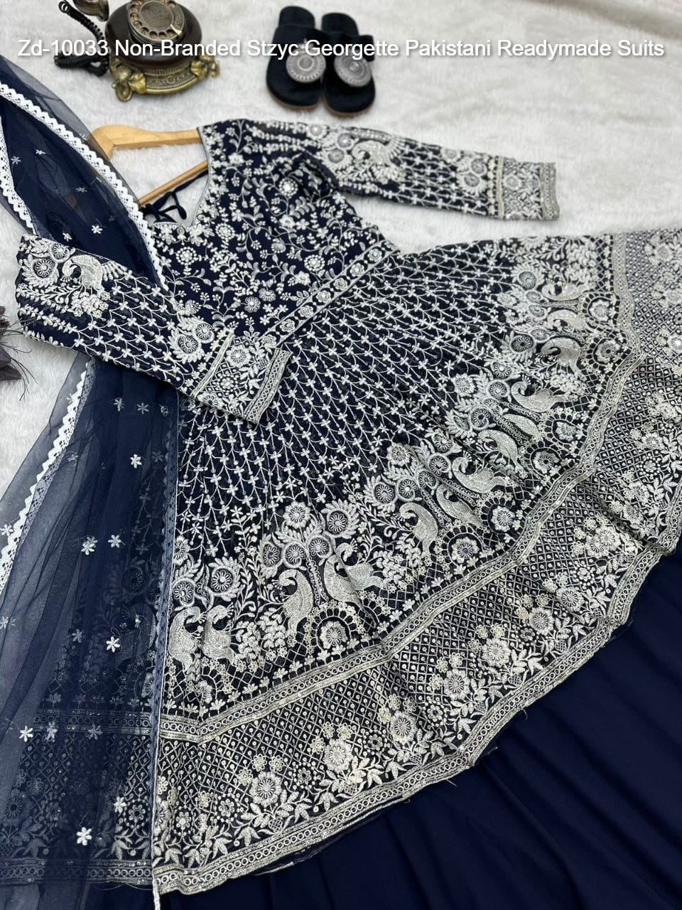 Zd-10033 Non-Branded Stzyc Georgette Pakistani Readymade Suits