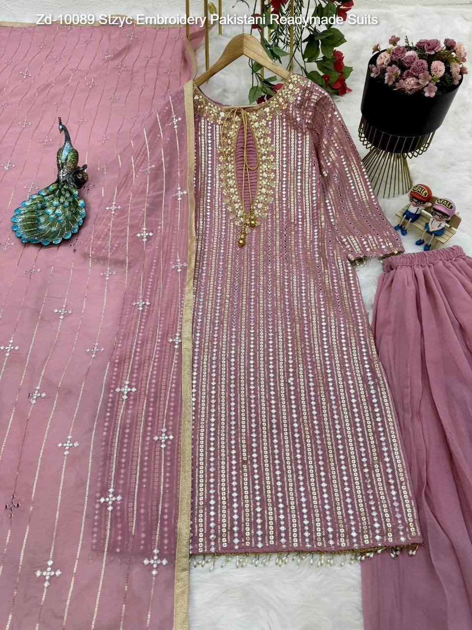 Zd-10089 Stzyc Embroidery Pakistani Readymade Suits