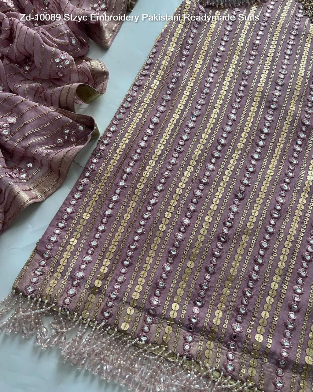 Zd-10089 Stzyc Embroidery Pakistani Readymade Suits