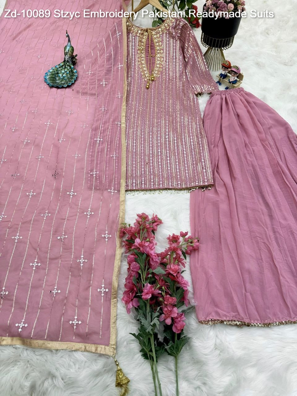 Zd-10089 Stzyc Embroidery Pakistani Readymade Suits