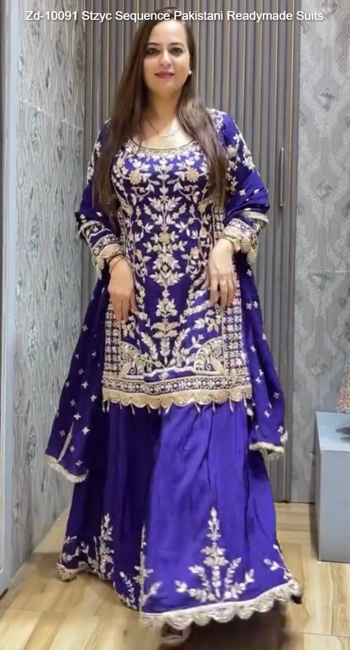 Zd-10091 Stzyc Sequence Pakistani Readymade Suits
