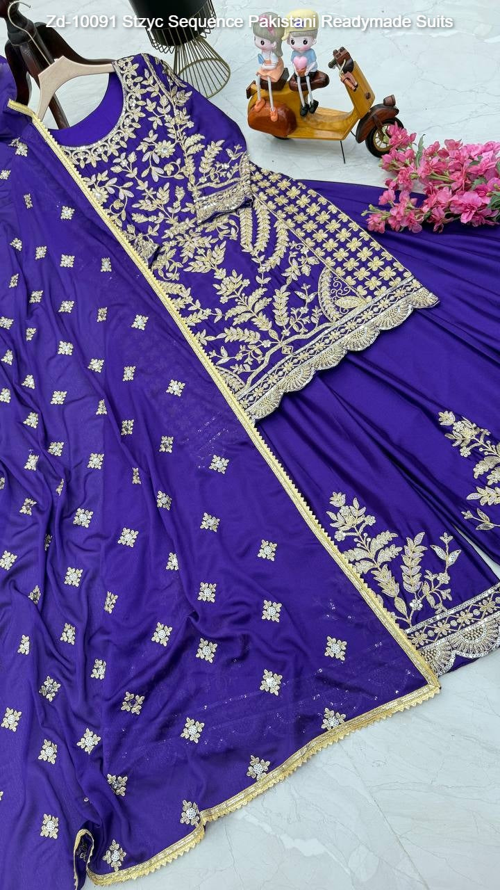 Zd-10091 Stzyc Sequence Pakistani Readymade Suits
