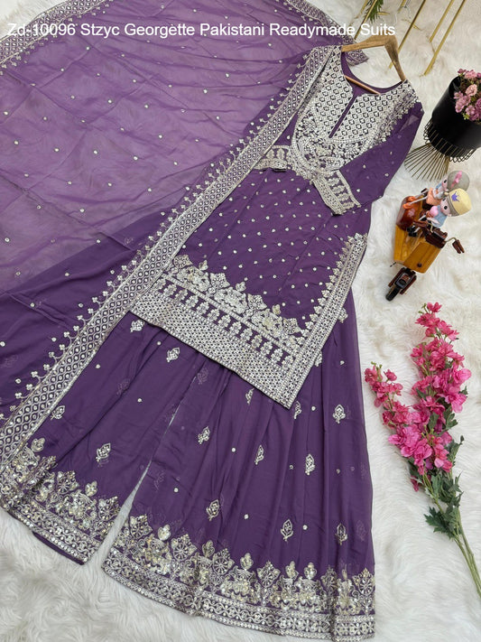 Zd-10096 Stzyc Georgette Pakistani Readymade Suits