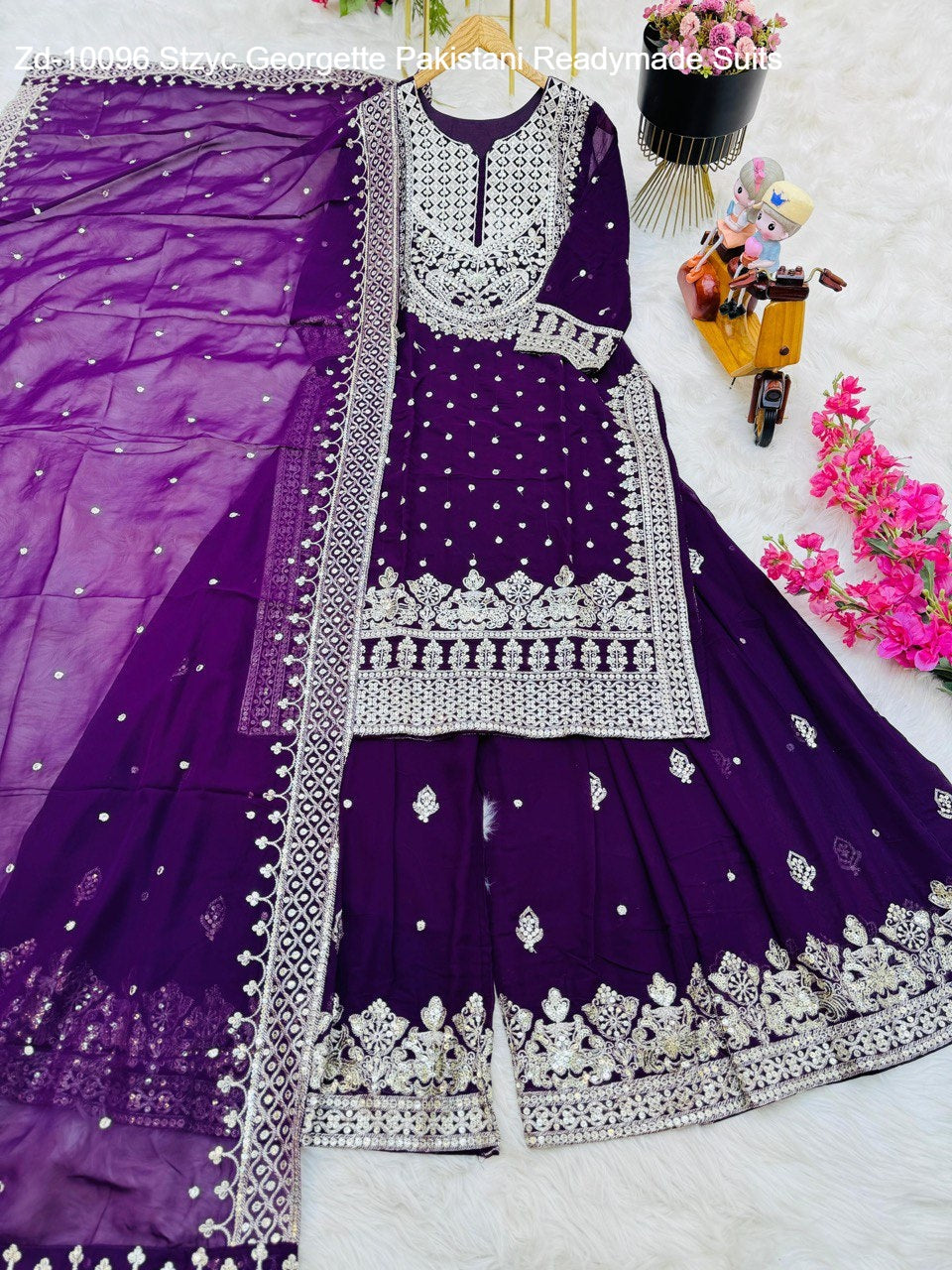 Zd-10096 Stzyc Georgette Pakistani Readymade Suits